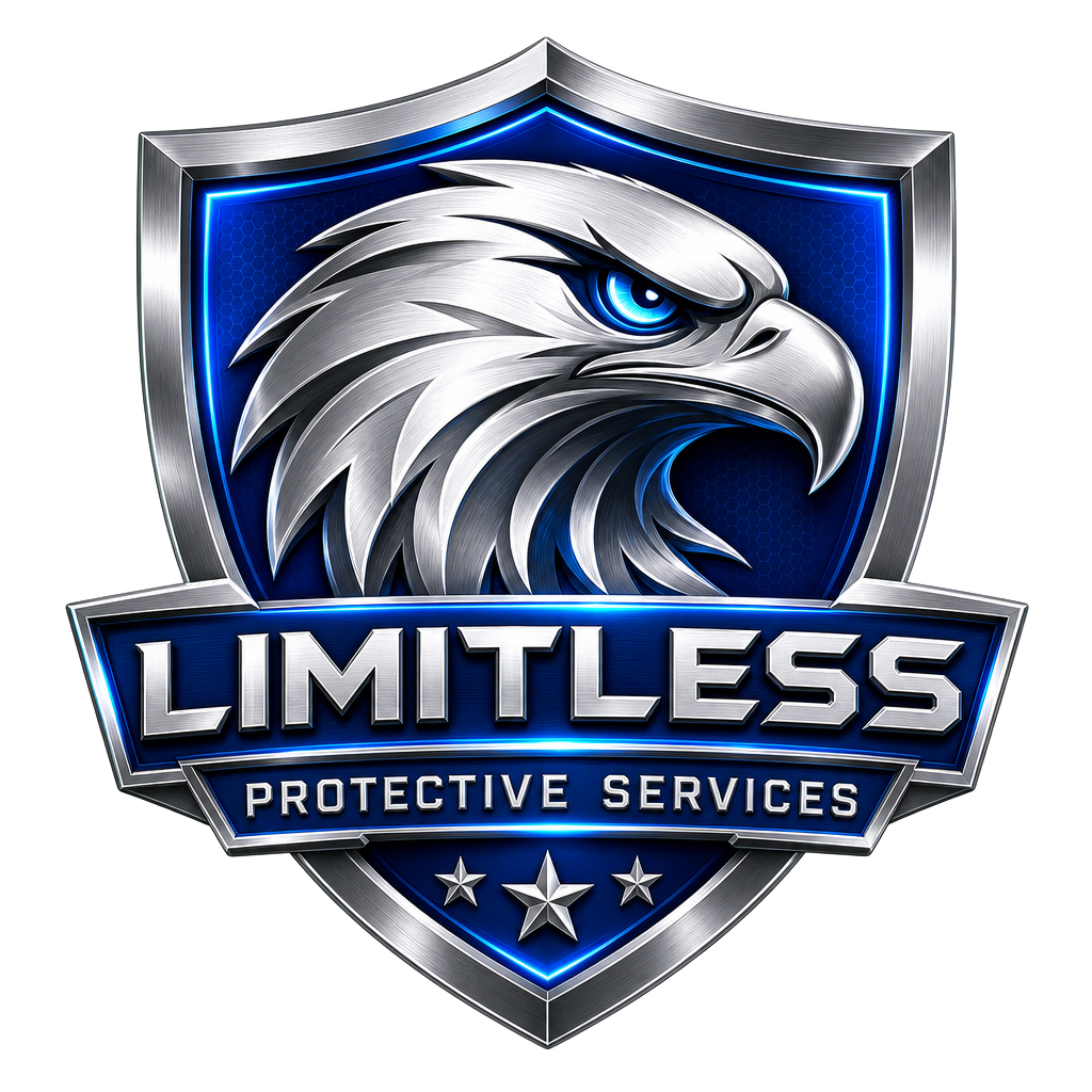 Limitless Protective Services shield logo